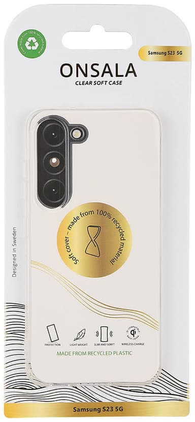 Onsala Recycled Samsung Galaxy S23 deksel (gjennomsiktig)
