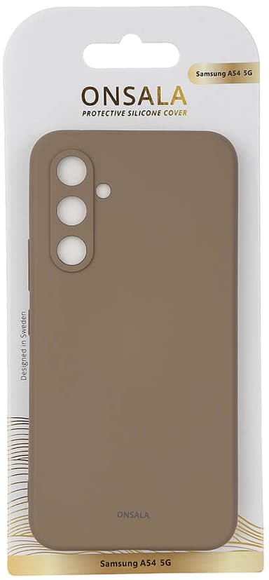 Onsala Silicone Samsung Galaxy A54 5G deksel (beige)