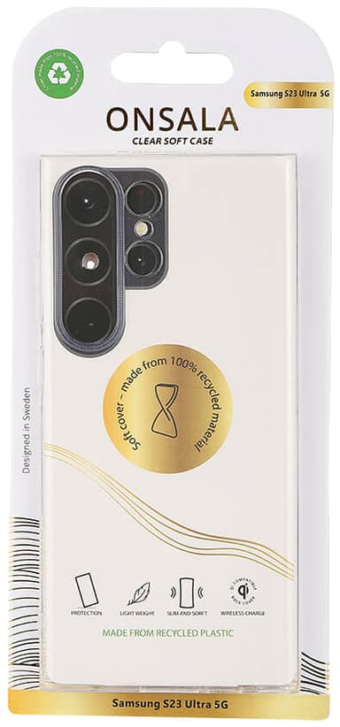 Onsala Recycled Samsung Galaxy S23 Ultra deksel (gjennomsiktig)