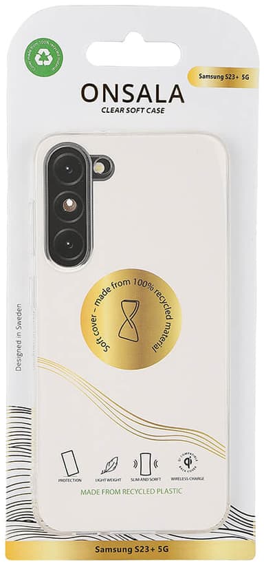 Onsala Recycled Samsung Galaxy S23+ deksel (gjennomsiktig)