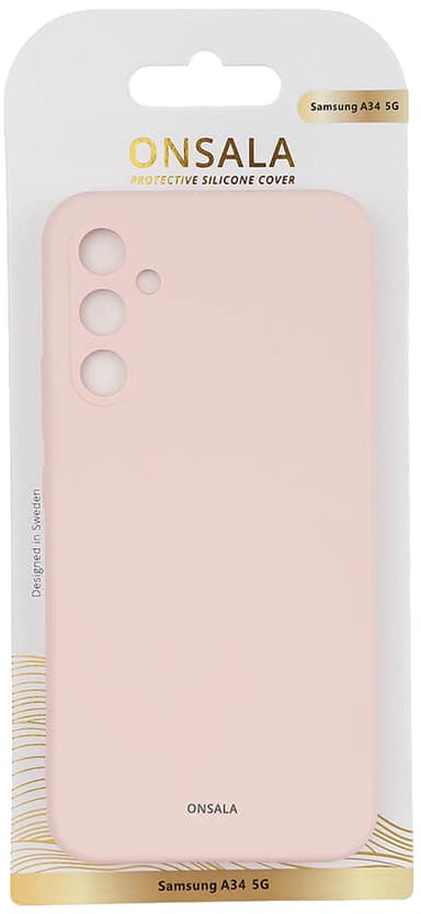 Onsala Silicone Samsung Galaxy A34 5G deksel (rosa)