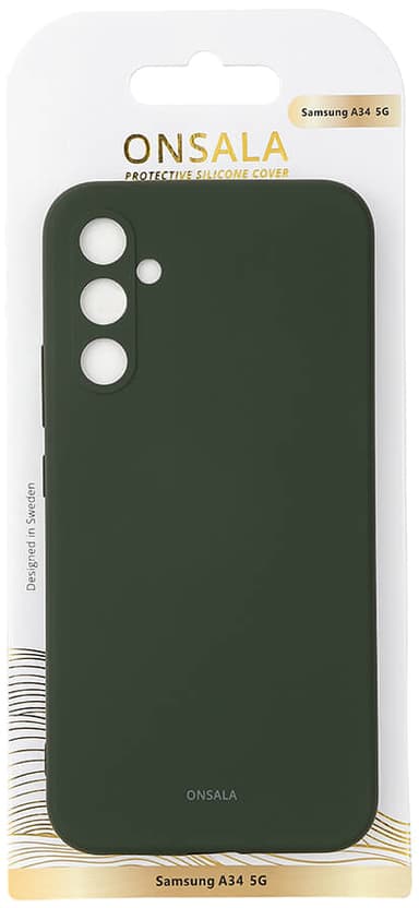 Onsala Silicone Samsung Galaxy A34 5G deksel (grønn)