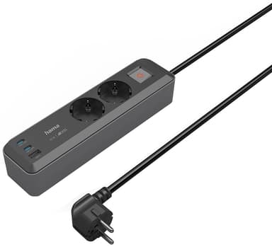 Hama 2-veis grenuttak med USB-lading