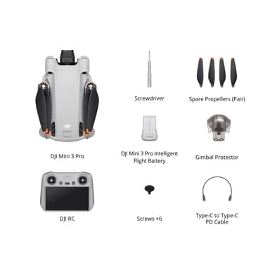 DJI Mini 3 Pro drone med smartkontroll