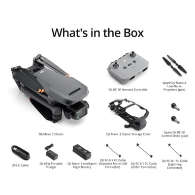 DJI Mavic 3 Classic drone med RC-N1 fjernkontroll