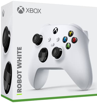 Microsoft Xbox trådløs kontroller (robothvit)