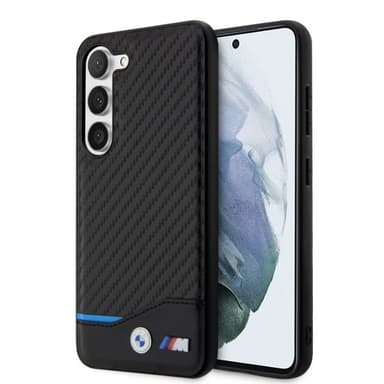 BMW Samsung Galaxy S23 Plus Deksel Carbon & Stripe Svart