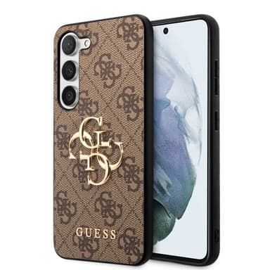 Guess Samsung Galaxy S23 Deksel 4G Logo Brun
