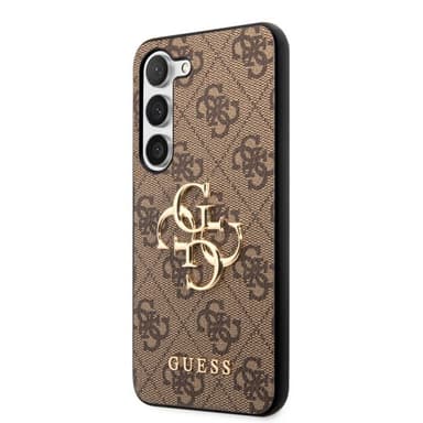 Guess Samsung Galaxy S23 Deksel 4G Logo Brun