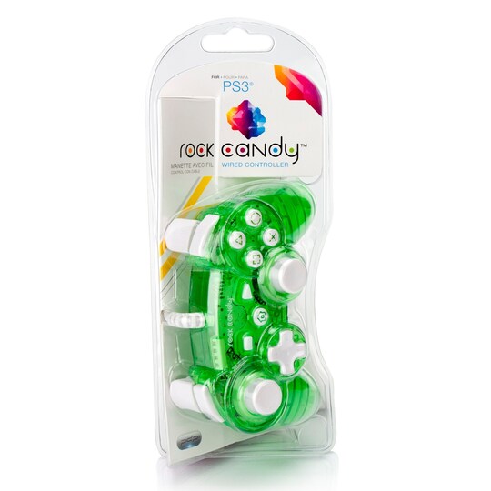 Rock Candy PS3 håndkontroll (grønn)