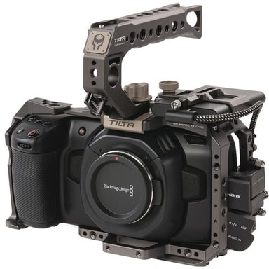 Gabbia Completa Per Blackmagic BMPCC 4K/6K - In Lega Alluminio, Con Attacchi NATO, Artiglio Freddo E Fori Filettati, Peso 310g