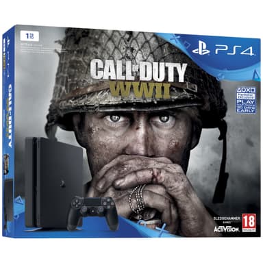 PlayStation 4 Slim 1 TB + Call of Duty WWII-pakke