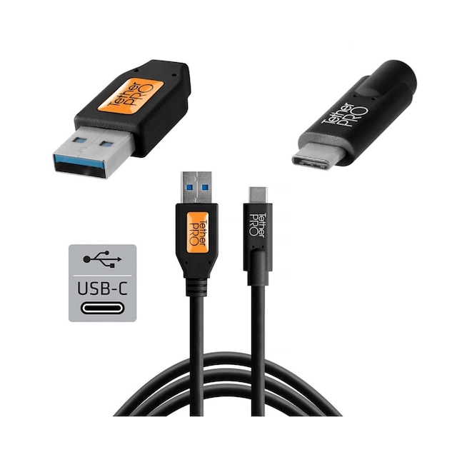TetherPro USB-C til USB 3.0 4,6m