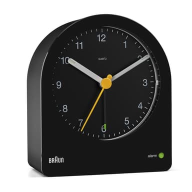 Braun vekkerklokke med snooze og baklys sort BC22B