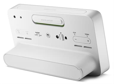 Braun digital vekkerklokke radiostyrt hvit temperatur/dato BC10W-DCF