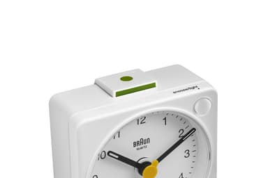 Braun firkantet vekkerklokke hvit BC02XW