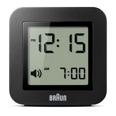 Braun liten vekkerklokke digital BNC018BK