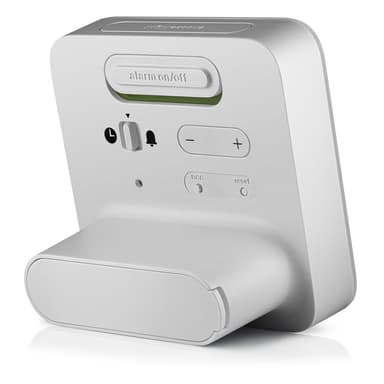 Braun digital vekkerklokke radiostyrt hvit BC09W-DCF