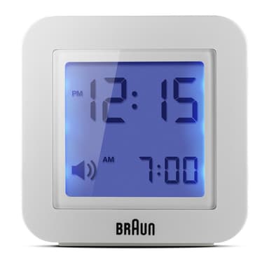 Braun liten vekkerklokke digital BNC018WH