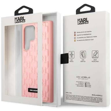 Karl Lagerfeld 3D monogram Samsung Galaxy S23 Ultra - Rosa