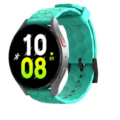 Fotball mønster klokkerem silikon Grønn 20 mm Samsung Galaxy Watch 4 40 44mm/4 Classic 46 42 mm 2021, Garmin Vivoactive 3 Music/Forerunner 645/245 Music/Venu/Venu Sq, Amazfit GTS/GTR 42mm