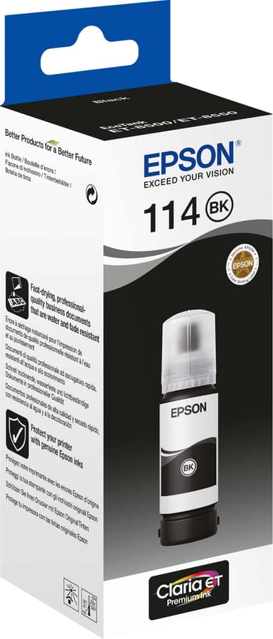 Epson 114 EcoTank blekkflaske Sort