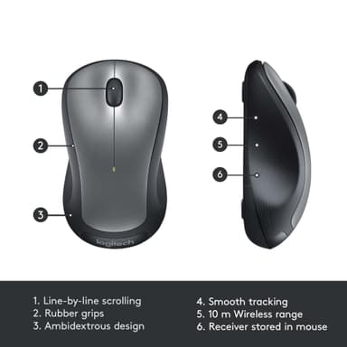 Logitech trådløs mus M310 (New Generation)