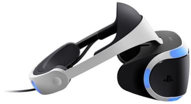 PlayStation VR-headset + PS4-kamera og VR Worlds