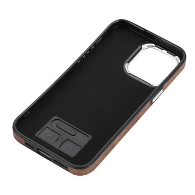Case MagSafe-kompatible SIM-kort og utløserpinnespor brun iPhone 14 Pro