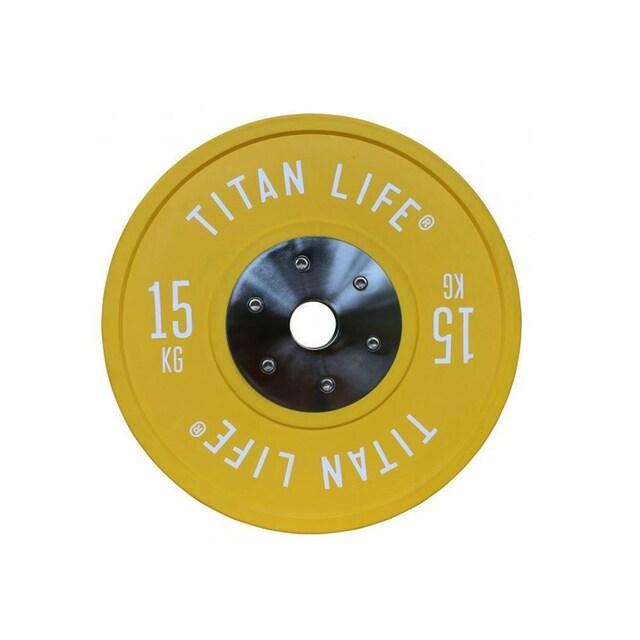 Titan Life PRO Titan Elite Bumper Plates 50 mm 15 kg