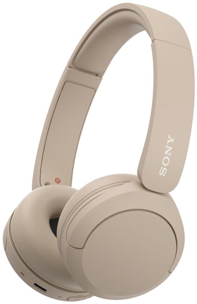 Sony WH-CH520 trådløse on-ear hodetelefoner (beige)