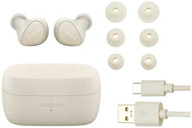 Jabra Elite 4 helt trådløse in-ear hodetelefoner (lys beige)