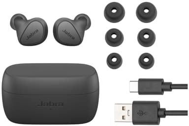 Jabra Elite 4 helt trådløse in-ear hodetelefoner (mørkegrå)