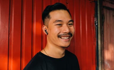 JBL Live Flex helt trådløse in-ear hodetelefoner (sort)