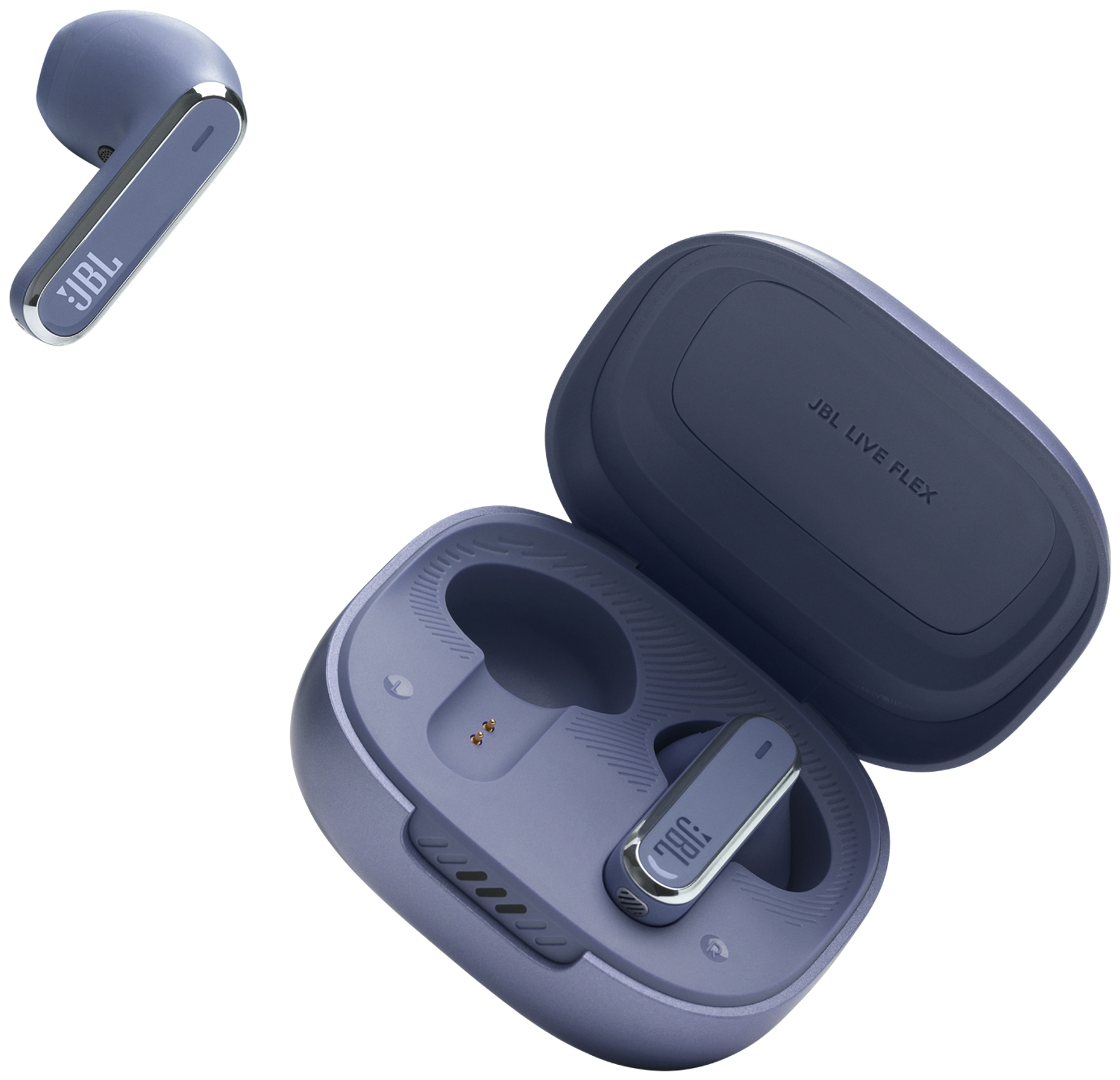 JBL Live Flex helt trådløse in-ear hodetelefoner (blå)