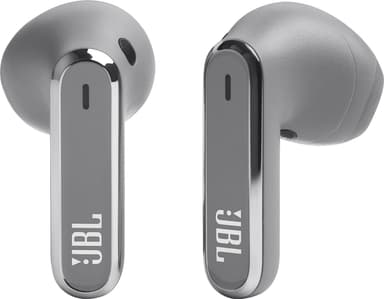 JBL Live Flex helt trådløse in-ear hodetelefoner (sølv)