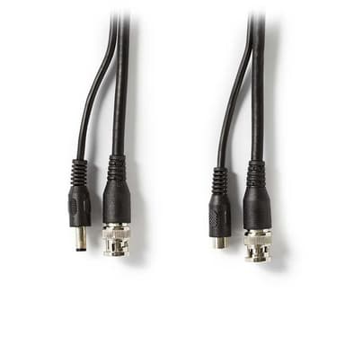 CCTV-kabel BNC / likestrøm | RG59 | 50 m | forhåndsmonterte kontakter