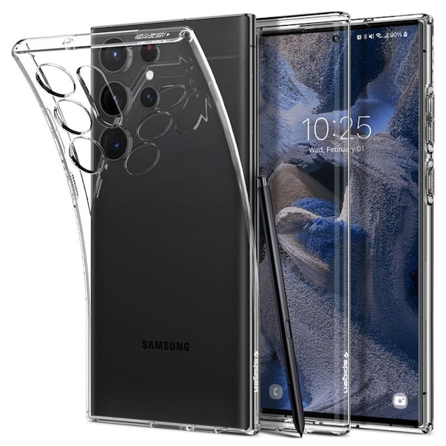 Spigen Liquid Crystal deksel Samsung Galaxy S23 Ultra - Crystal clear