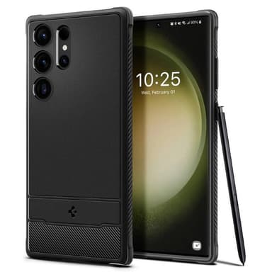 Spigen Rugged Armor deksel Samsung Galaxy S23 Ultra - Svart