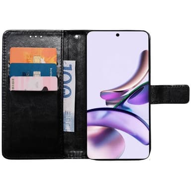Mobil lommebok 3-kort Motorola Moto G13 - Sort