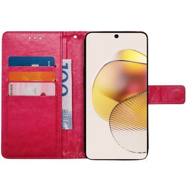 Mobil lommebok 3-kort Motorola Moto G73 - Rosa