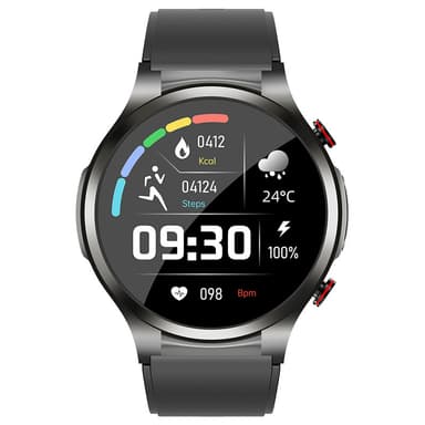 INF Smartklokke med EKG, puls, søvnmonitor Sort