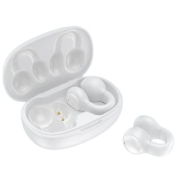 Ørefrie / beinledningshodetelefoner Bluetooth 5.2 Hvit