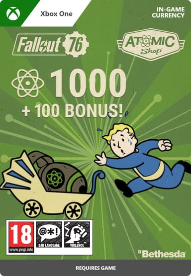 Fallout 76: 1000 (+100 Bonus) Atoms - XBOX One