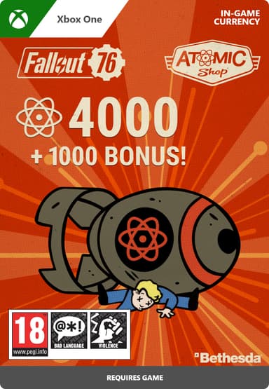 Fallout 76: 4000 (+1000 Bonus) Atoms - XBOX One
