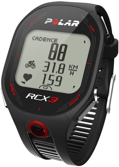 Polar RCX3M sportsklokke (sort)