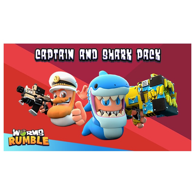 Worms Rumble - Captain & Shark Double Pack - PC Windows