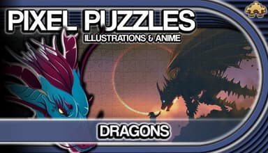 Pixel Puzzles Illustrations & Anime - Jigsaw Pack: Dragons - PC Window