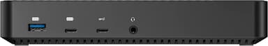 NÖRDIC DisplayLink USB-A & USB-C trippelskjermer Dokkingstasjon 1 til 11 4K60Hz 2xUSB-C 3xUSB-A Mac M1 M2 Thunderbolt 3 & 4