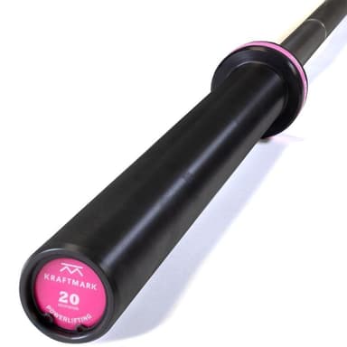 Kraftmark Olympisk vektstang 50 mm - Styrkeløft Black Raw 20kg